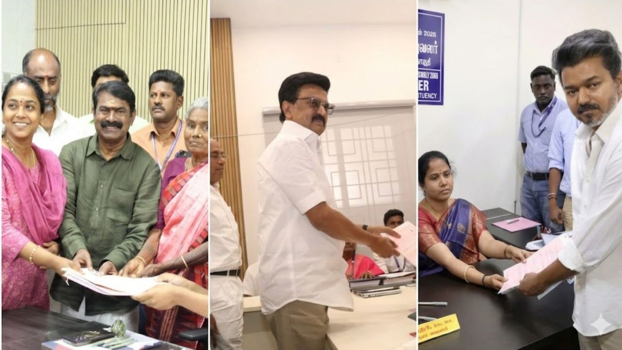 தமிழக சட்டப்பேரவை தேர்தல்: வேட்புமனு தாக்கல் செய்த முதல்வர் வேட்பாளர்கள்!