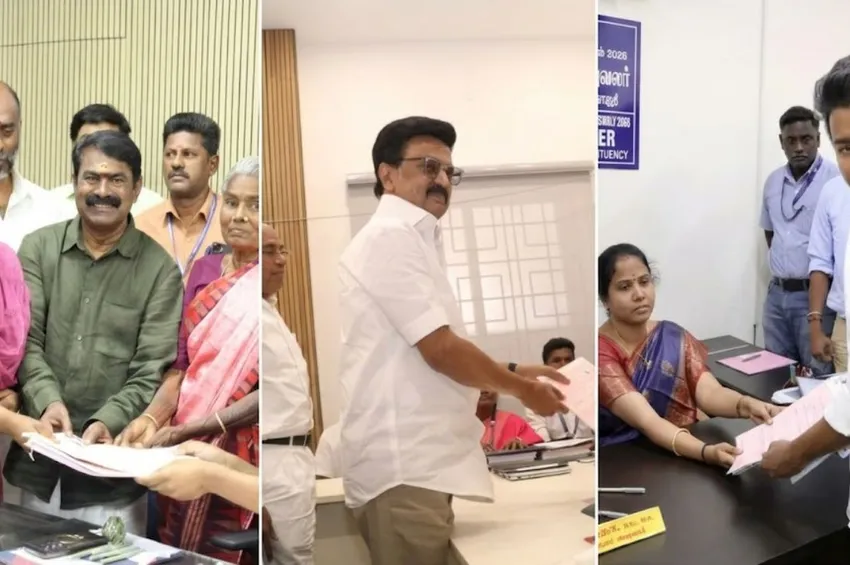 தமிழக சட்டப்பேரவை தேர்தல்: வேட்புமனு தாக்கல் செய்த முதல்வர் வேட்பாளர்கள்!
