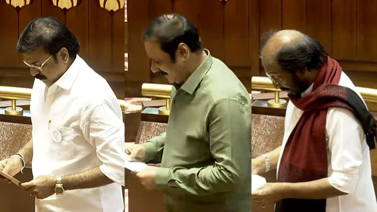 தமிழகத்தின் 6 மாநிலங்களவை உறுப்பினர்கள் பதவியேற்பு!