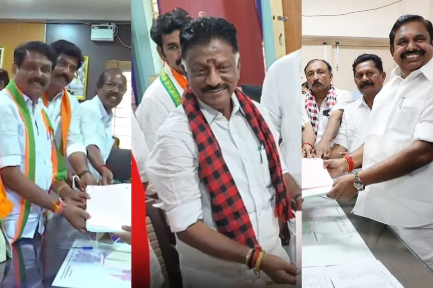 சட்டமன்ற தேர்தல்: கடைசி நாளில் இபிஎஸ், ஓபிஎஸ் உள்ளிட்ட முக்கிய தலைவர்கள் வேட்புமனு தாக்கல்!