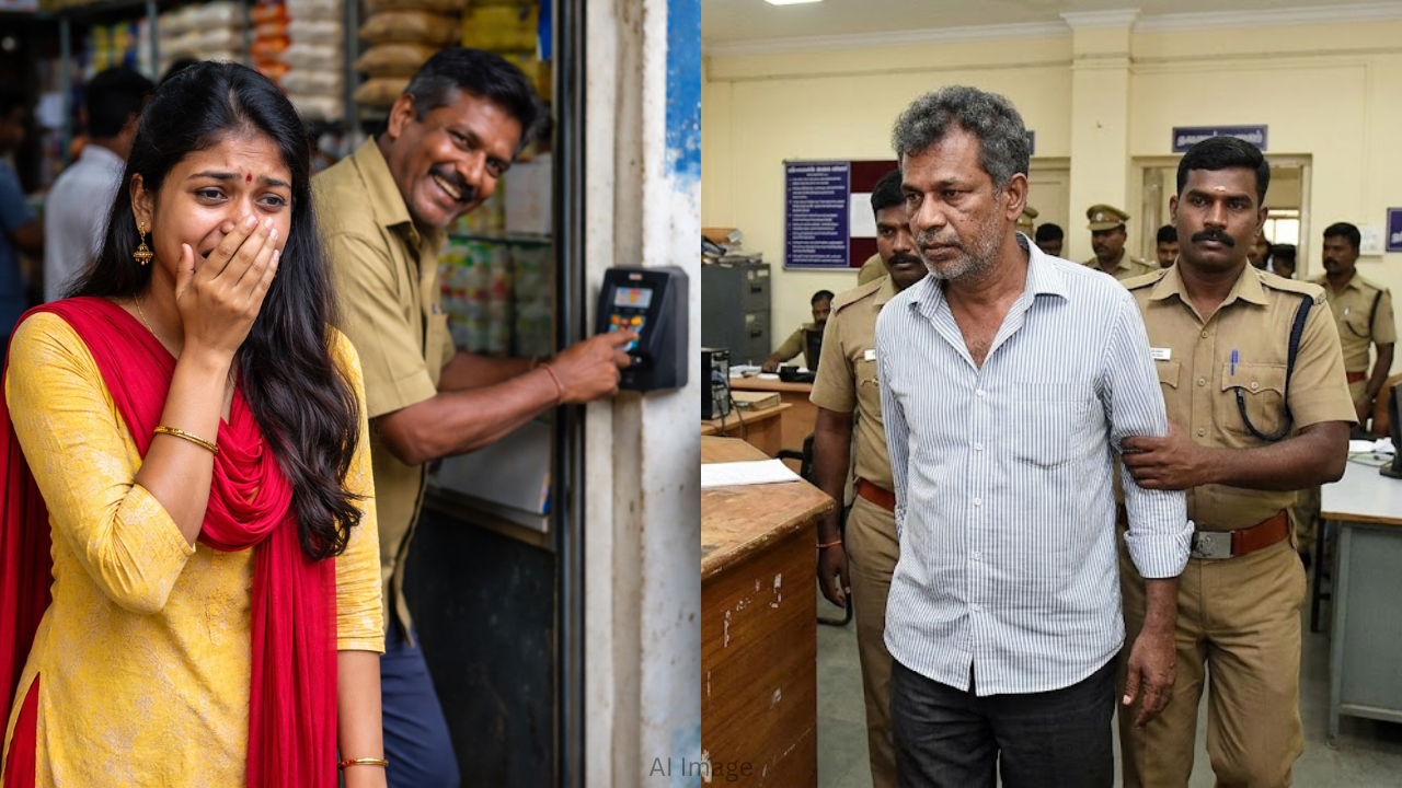 கைரேகை வைக்க வந்த இளம் பெண்ணிடம் பாலியல் சீண்டல்.. ரேஷன் கடை ஊழியர் கைது!