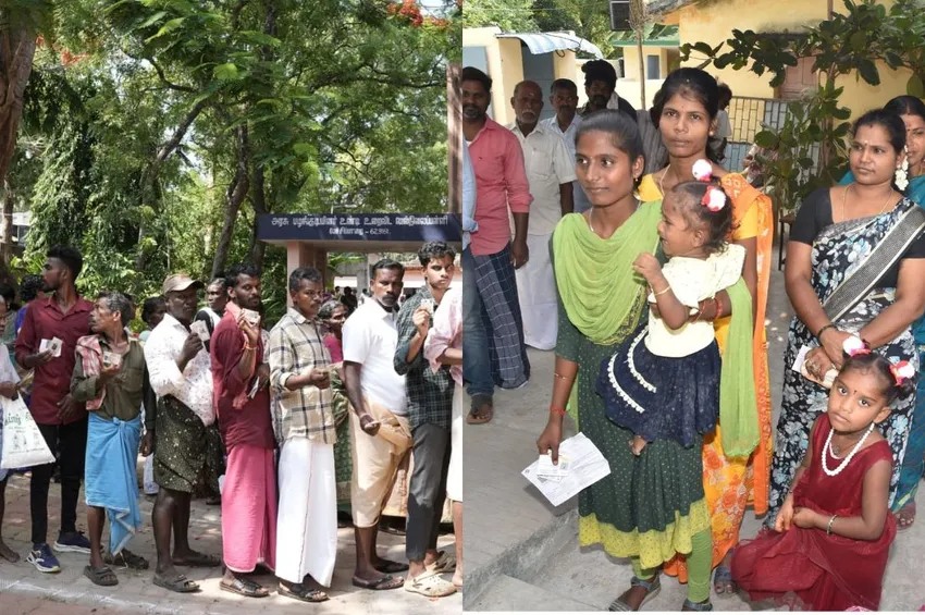 மதியம் 1 மணி நிலவரம்: 56.81% வாக்குகள் பதிவு- கடந்த தேர்தலை விட 16% கூடுதல்!