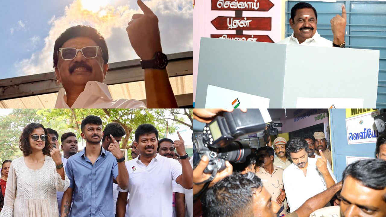 தமிழக சட்டப்பேரவை தேர்தல்: முதல்வர் ஸ்டாலின், இபிஎஸ், விஜய் வாக்களித்தனர்!