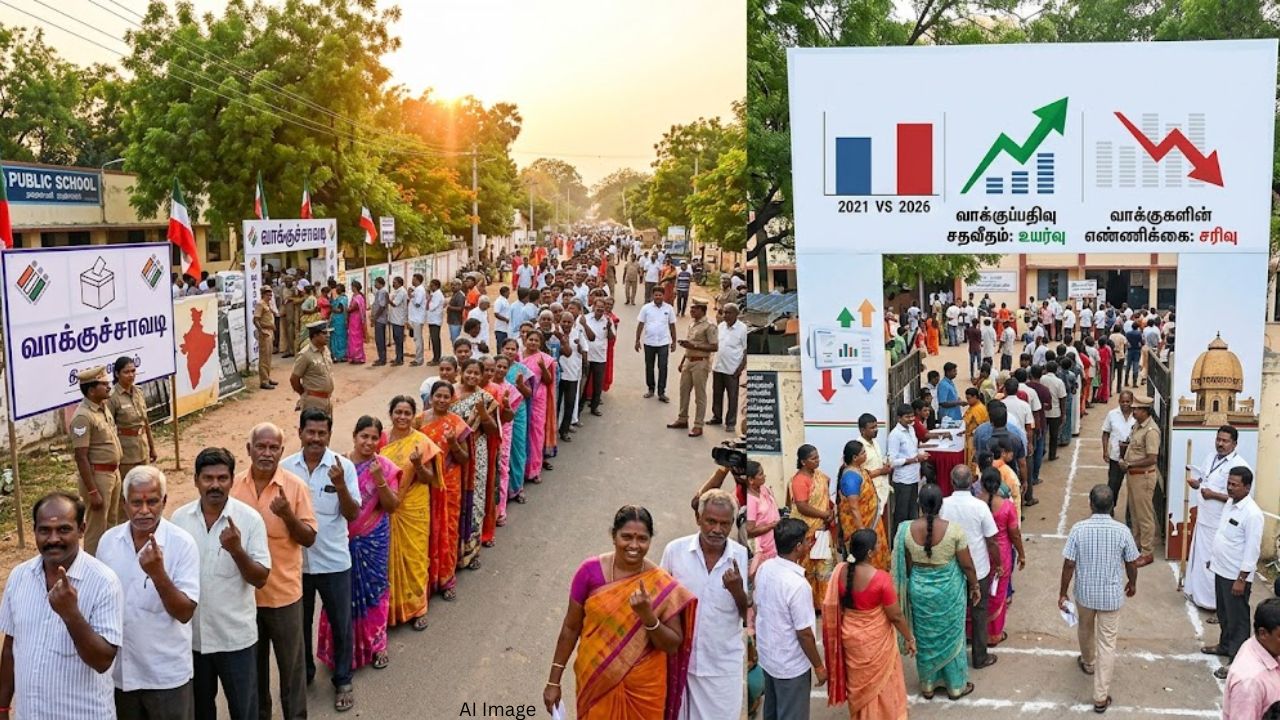 தமிழகத்தில் 85.15% வாக்குகள் பதிவு.. சென்னையில் சதவீதம் உயர்ந்தும் வாக்குகள் குறைவு!