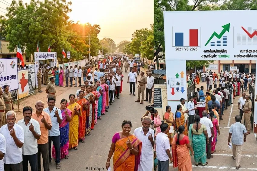 தமிழகத்தில் 85.15% வாக்குகள் பதிவு.. சென்னையில் சதவீதம் உயர்ந்தும் வாக்குகள் குறைவு!