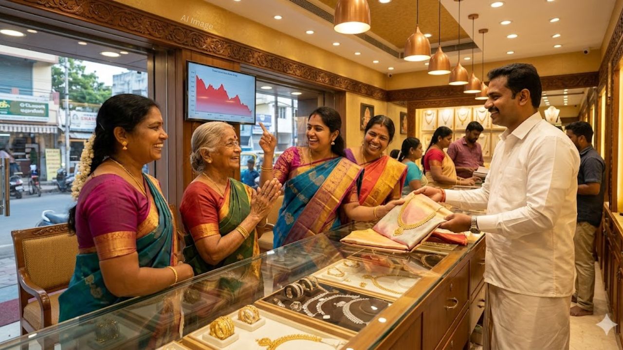 தங்கம் விலை மீண்டும் சரிவு.. நகைப்பிரியர்கள் ஹேப்பி!
