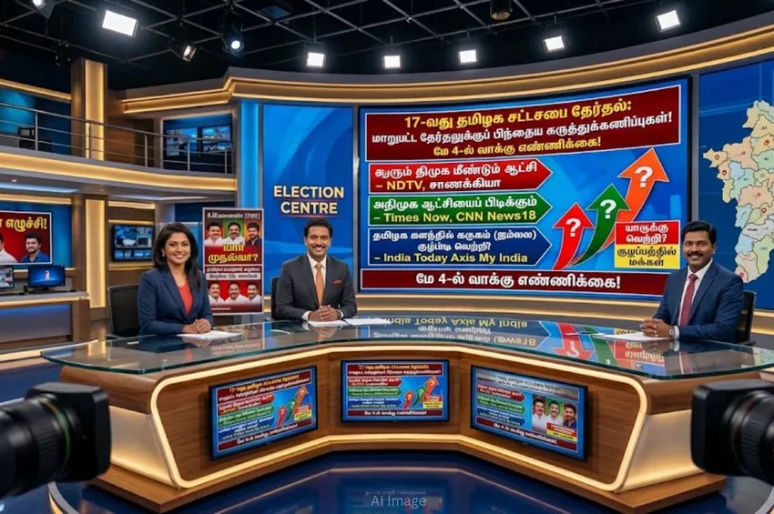 விதவிதமாய் வித்தியாசமாய்.. தலைசுற்றவைக்கும் Exit Poll ரிசல்ட்!