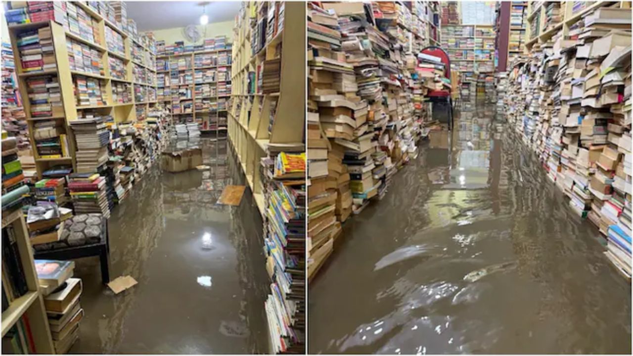 பெங்களூரு கனமழை: ரூ.14 லட்சம் மதிப்பிலான புத்தகங்கள் வெள்ளத்தில் சேதம்!