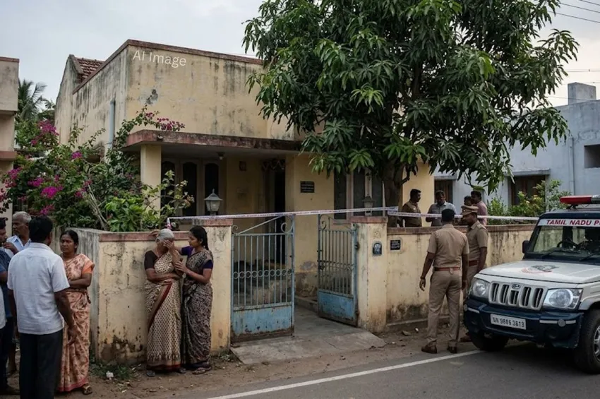 சென்னை அருகே பயங்கரம்.. வீட்டில் தனியாக இருந்த மூதாட்டி கொடூர கொலை!