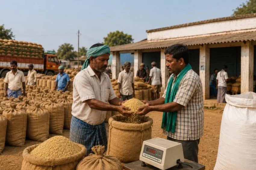 பணம் வராமல் தவிக்கும் விவசாயிகள்... நெல் கொள்முதலில் புதிய பிரச்னை!