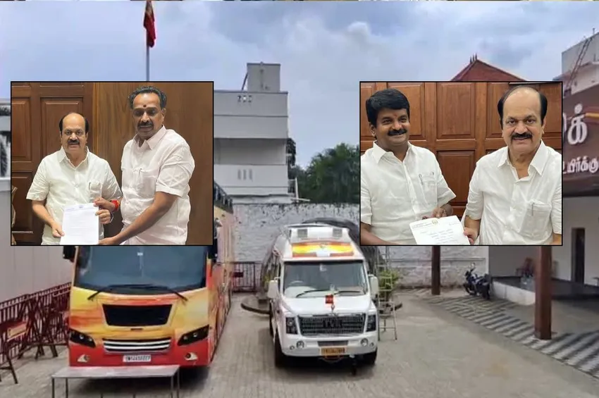 தேதி குறிச்சாச்சு.. தவெகவில் ஐக்கியமாகும் 'விஜயபாஸ்கர்கள்'!