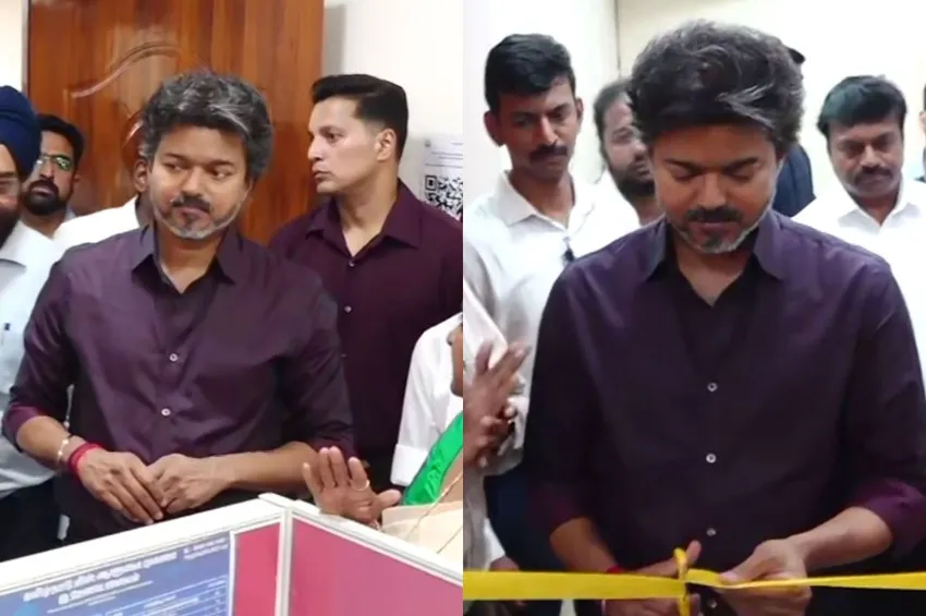 பெரம்பூரில் எம்.எல்.ஏ. அலுவலகம் திறப்பு: முதல்வராக விஜய் பங்கேற்ற முதல் தொகுதி நிகழ்வு!