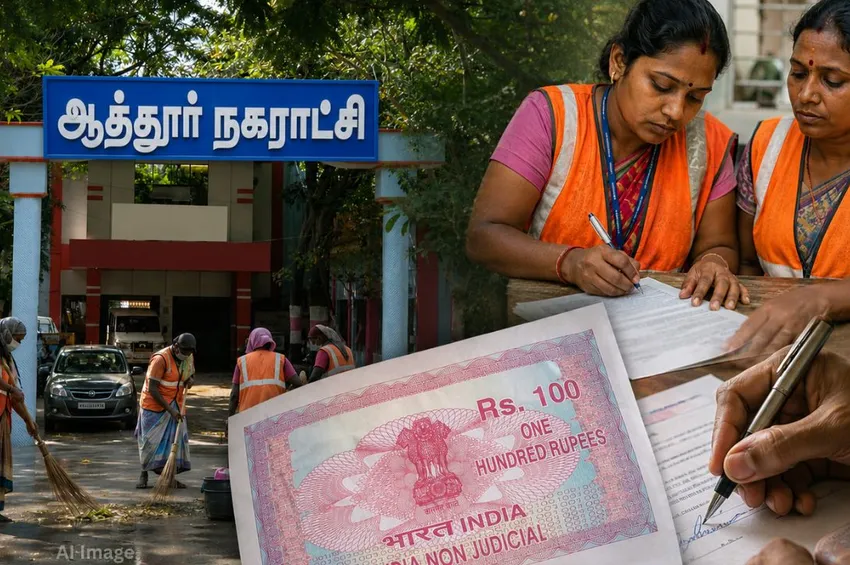 தூய்மைப் பணியாளர்களிடம் 'கொத்தடிமை' ஒப்பந்தம்? ஆத்தூர் நகராட்சியில் பரபரப்பு!