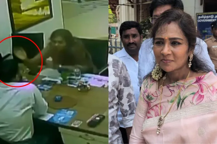 வங்கி மேலாளருக்கு பளார்.. மு.க.அழகிரி மகள் மீது வழக்குப்பதிவு!
