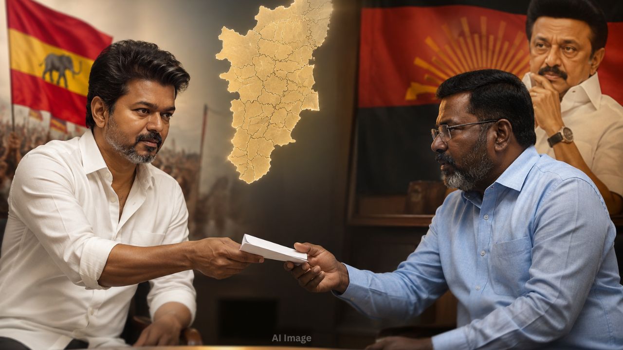 தொகுதி மறுவரையறை: திருமாவளவன் மூலம் திமுகவுக்கு தூது அனுப்பிய விஜய்!