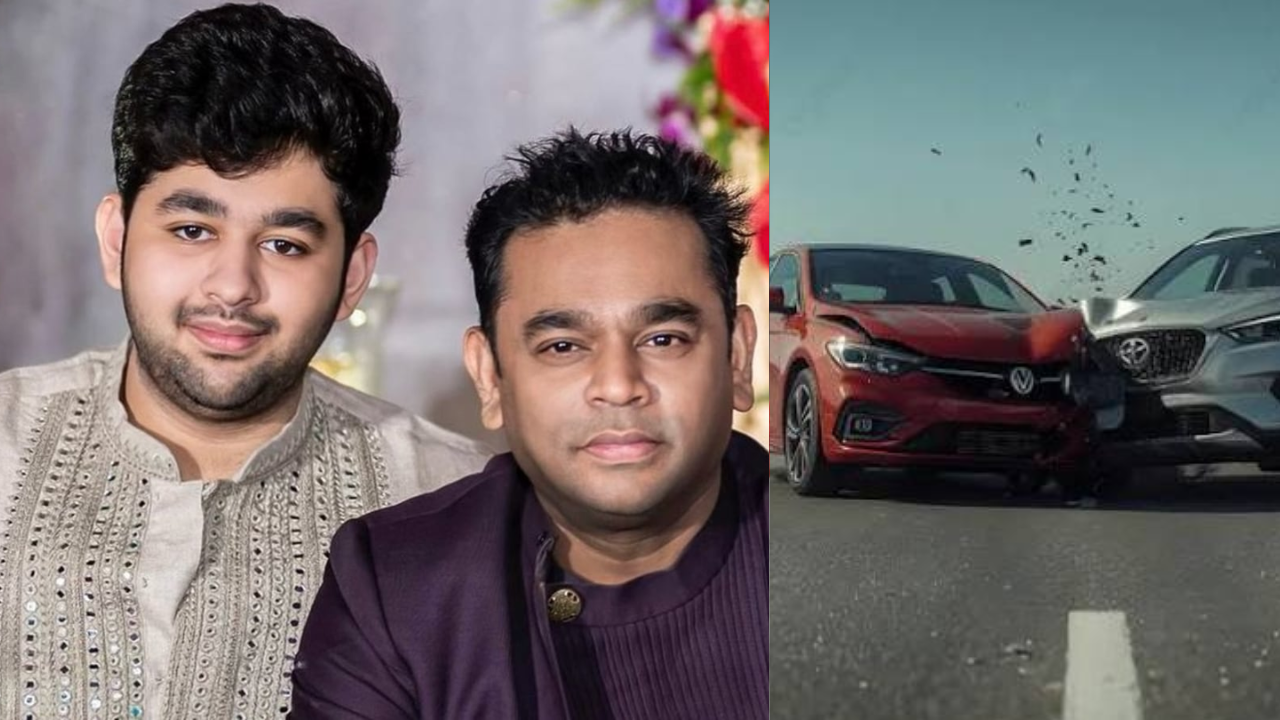 நூலிழையில் உயிர் தப்பிய எ.ஆர்.ரஹ்மான் மகன்: காலையிலேயே நடந்த கார் விபத்து.
