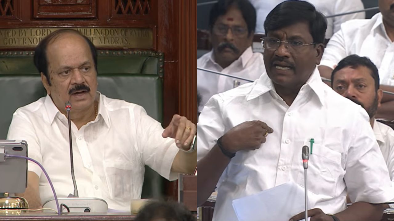 என்ன சண்டைக்கு வர்றீங்களா? அமைச்சர் பேச்சால் சலசலப்பு.. டென்ஷனான சபாநாயகர்!