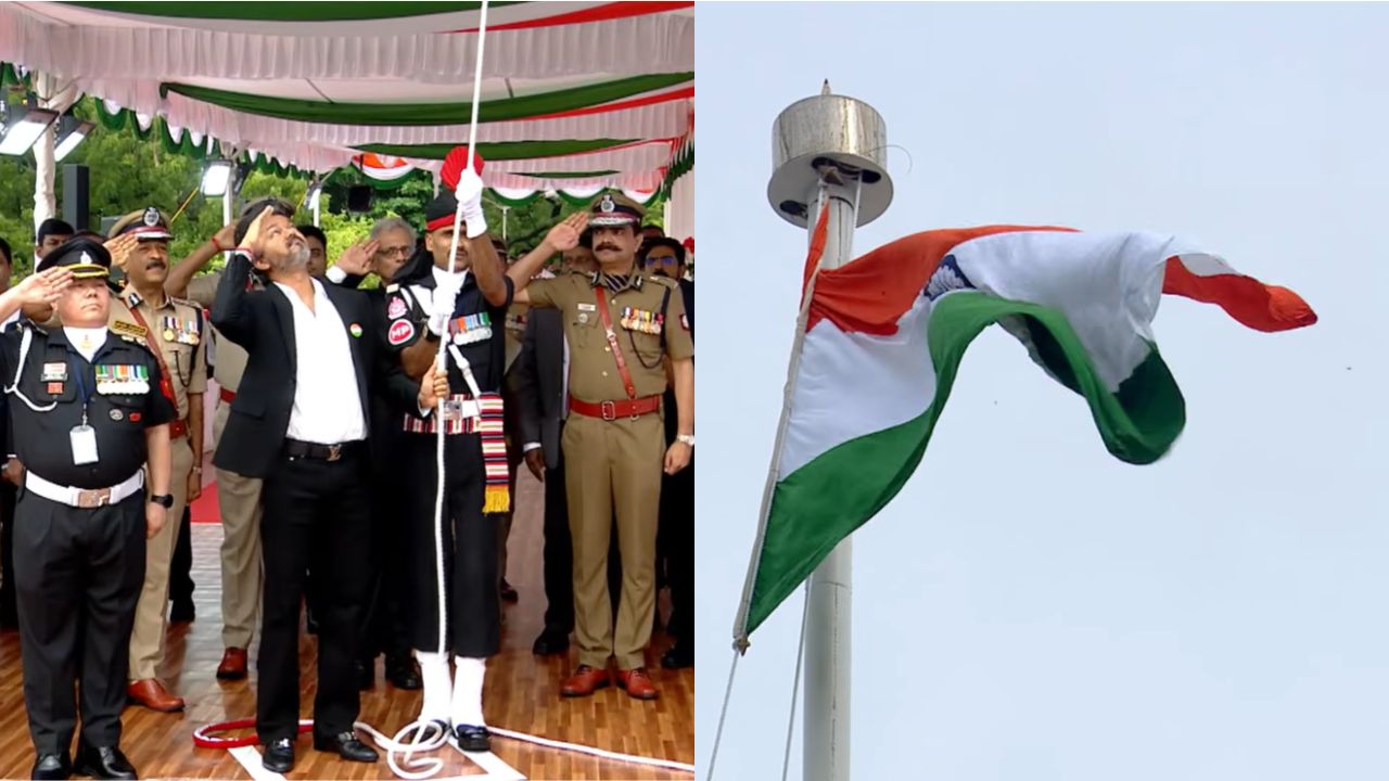 80-வது சுதந்திர தினம்: முதல்முறையாகத் தேசியக் கொடியேற்றினார் முதலமைச்சர் விஜய்!