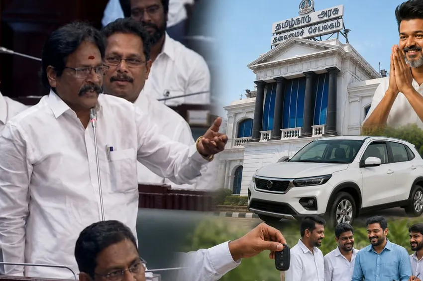 சட்டப்பேரவையில் எழுந்த கோரிக்கை.. முதல்முறை MLA-க்களுக்கு கார் வழங்க முதல்வர் திட்டம்! சட்டப்பேரவையில் எழுந்த கோரிக்கை.. முதல்முறை MLA-க்களுக்கு கார் வழங்க முதல்வர் திட்டம்!
