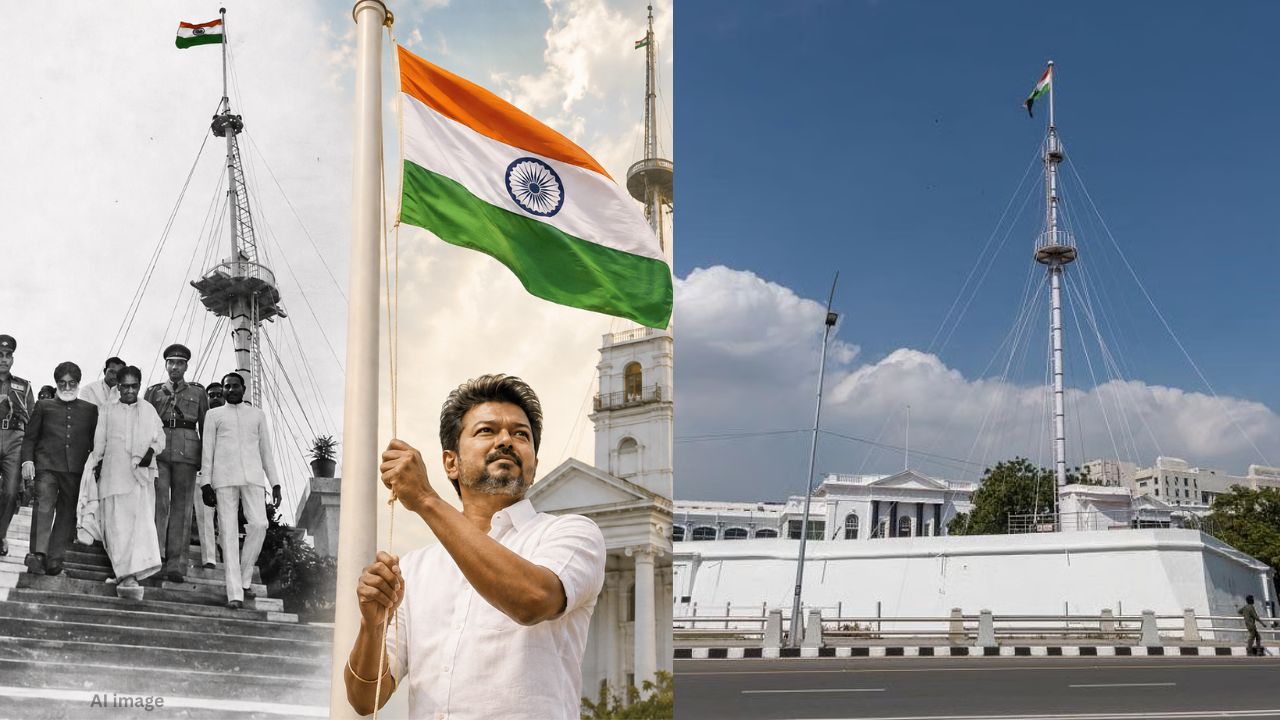 கலைஞரின் குரல் முதல் கோட்டையில் விஜய் வரை.. முதலமைச்சர்கள் தேசியக் கொடியேற்றிய வரலாற்று பின்னணி!