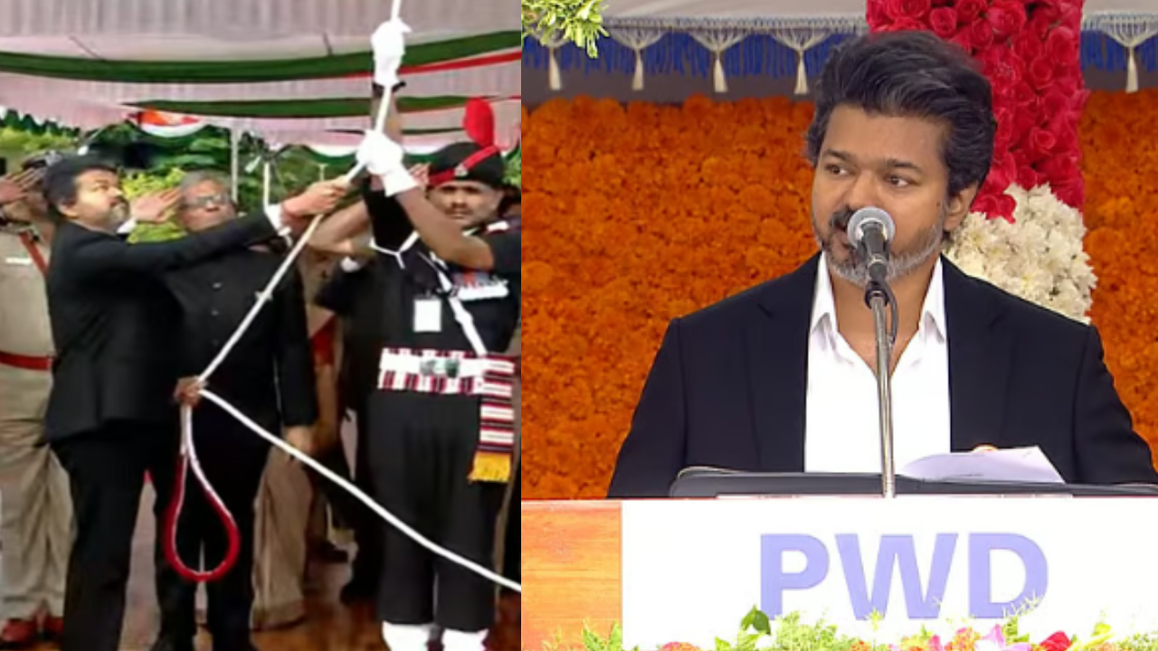 முதல்முறையாக தேசியக் கொடியேற்றிய விஜய் – முக்கிய அறிவிப்புகள் என்னென்ன?