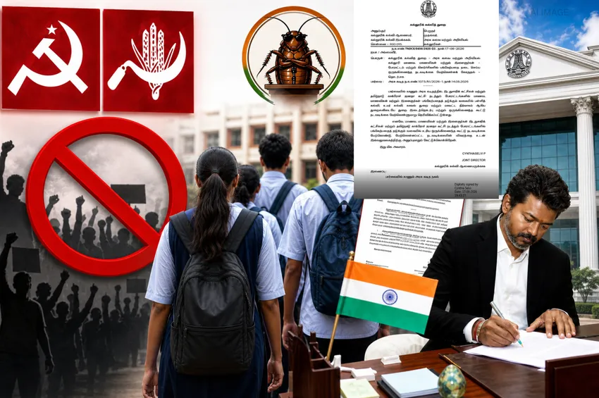 CPI, CPM, CJP  போராட்டங்களில் பங்கேற்க மாணவர்களுக்கு தடை! விஜய் வைத்த செக்...