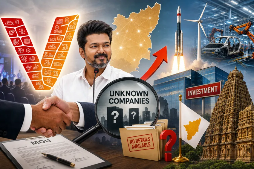 வெற்றிTN முதலீட்டாளர்கள் மாநாடு: அட்ரெஸ்ஸே இல்லாத கம்பெனிகளிடம் ஒப்பந்தமா? வெற்றிTN முதலீட்டாளர்கள் மாநாடு: அட்ரெஸ்ஸே இல்லாத கம்பெனிகளிடம் ஒப்பந்தமா?