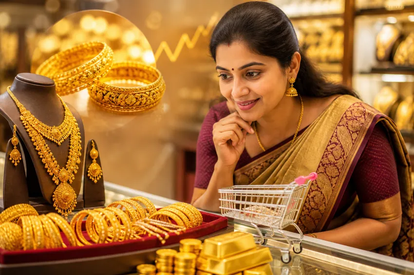 தங்கம் விலை இன்று மற்றம் இல்லை! கூடுமா, குறையுமா என்ற குழப்பத்தில் பெண்கள்...