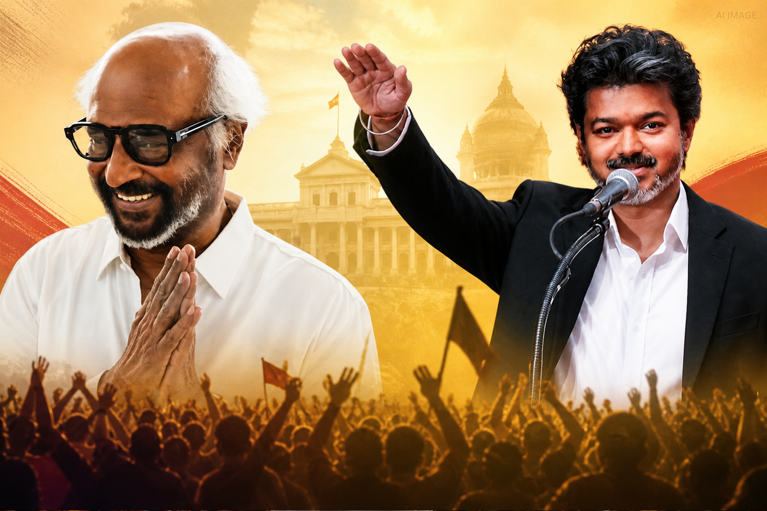 விஜய்யின் 100-நாள் ஆட்சி... வைரலான ரஜினியின் ரியாக்சன்!