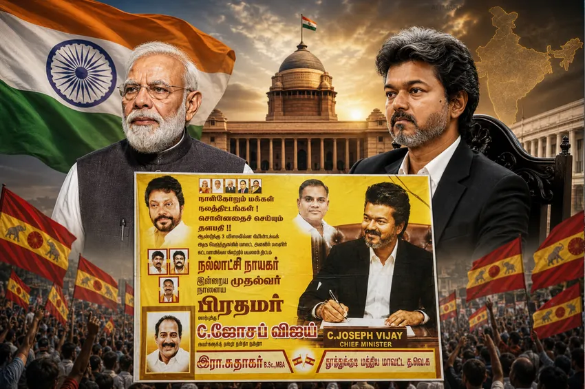 தூத்துக்குடியில் தவெகவினர் ஒட்டிய போஸ்டர் வைரல்! காங்கிரஸிற்கு ஆப்பா?