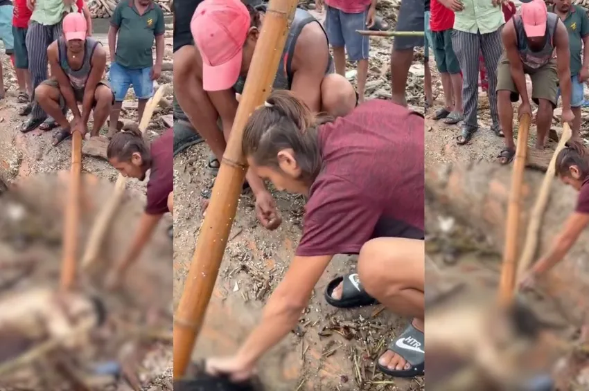 பேரழிவிலும் ஓயாத பேராசை.. சடலத்திலிருந்து நகை திருடும் அதிர்ச்சி வீடியோ!