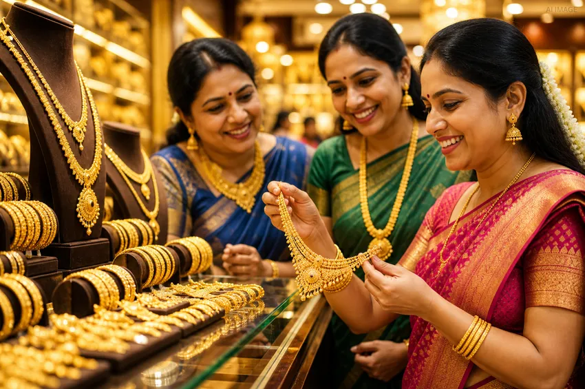 அதிரடியாய் குறைந்து வரும் தங்கத்தின் விலை! என்ன நகை வாங்க போலாமா? 