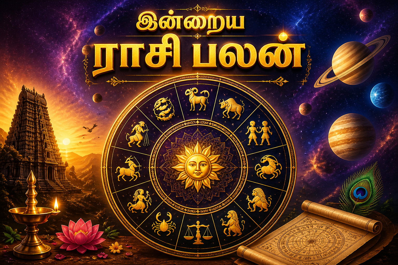 இன்றைய நாள் எப்படி இருக்கும்? உங்கள் ராசிக்கான முழு பலன்கள்