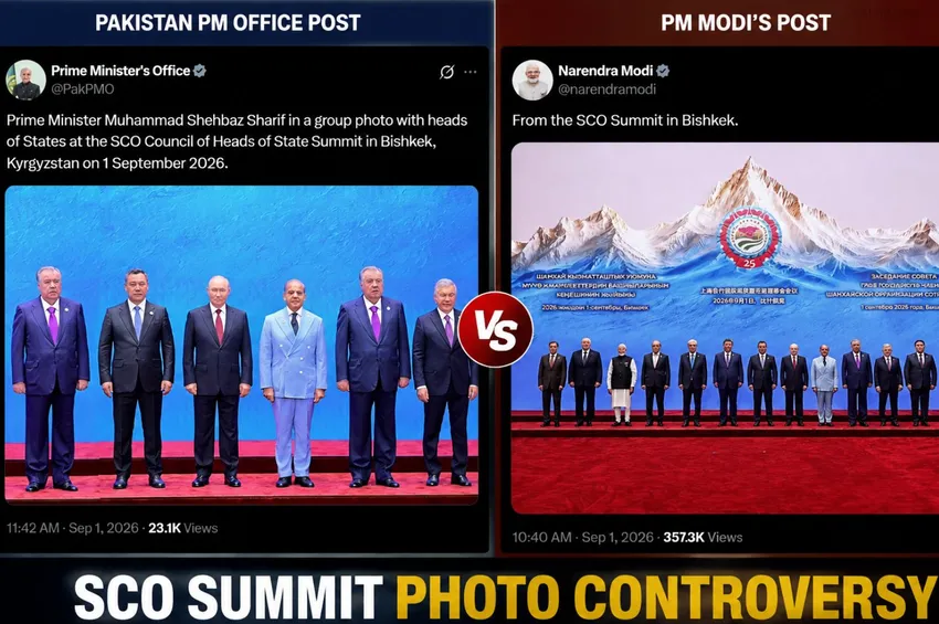 SCO SUMMIT: SCO மாநாடு புகைப்பட சர்ச்சை! மோடி வெளியிட்ட அசல் புகைப்படம் வைரல்!
