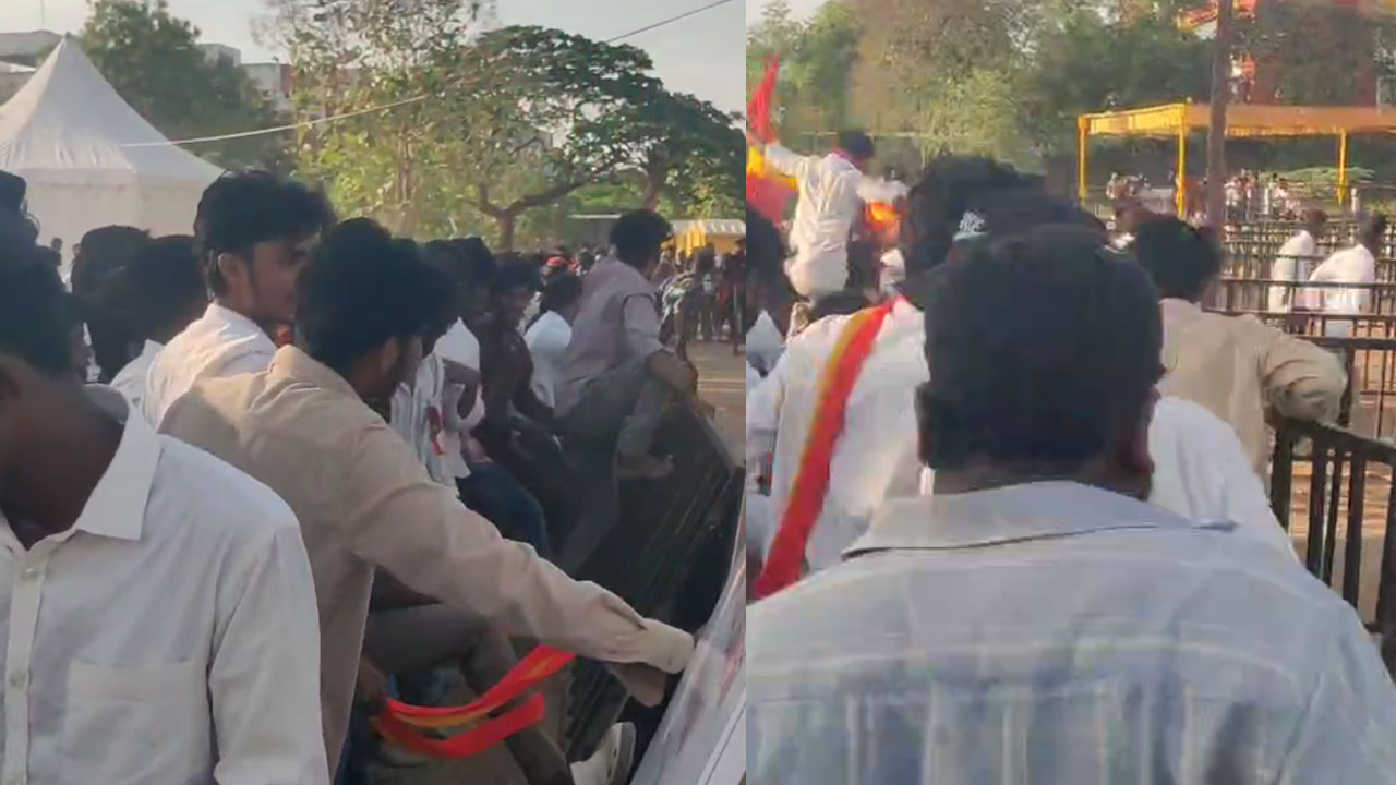 தவெக பூத் கமிட்டி மாநாடு.. அனுமதியளிக்காததால் ஆத்திரமடைந்த தொண்டர்கள்.. கோவையில் பரபரப்பு