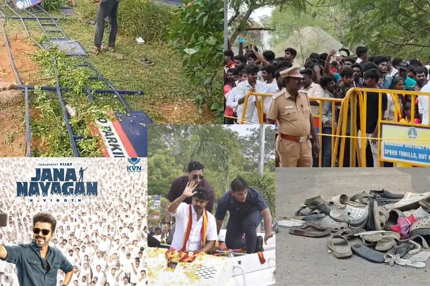 விஜய் வருகை.. கட்டளைக்கு அடங்காத மதுரையன்ஸ்: பொதுச்சொத்து சேதம்