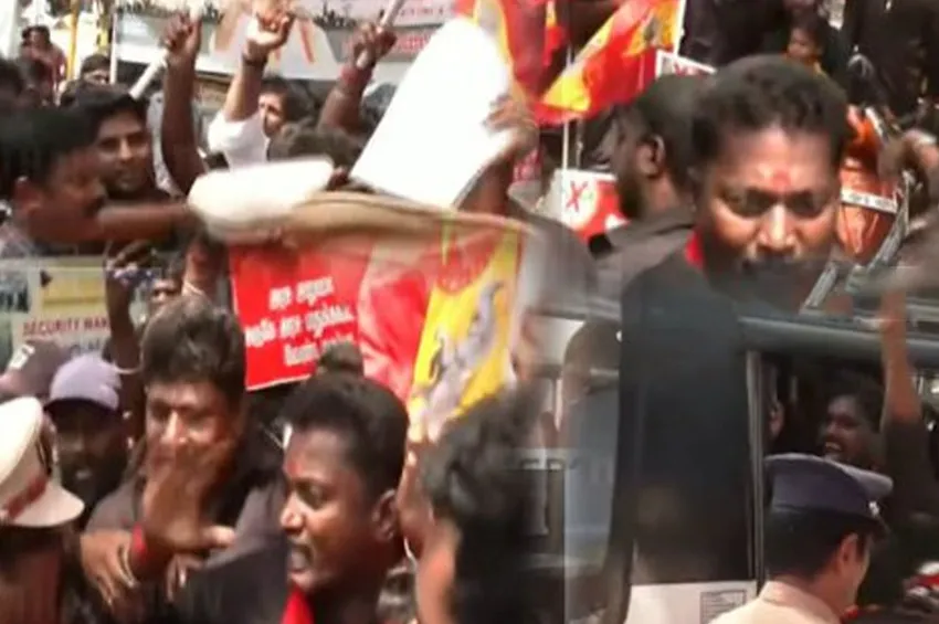  சென்னையில் 100க்கும் மேற்பட்ட தவெகவினர் கைது...டாஸ்மாக்கை மூடக்கோரி நடந்த போராட்டத்தால் பரபரப்பு 