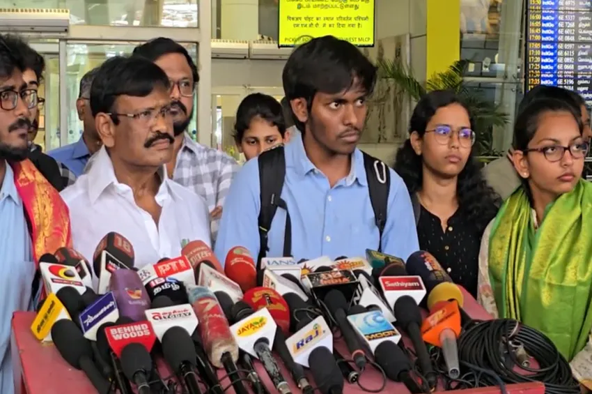  “தாக்குதலுக்கு பயந்து அவசரமாக வெளியேறினோம்” - பஞ்சாப்பில் இருந்து சென்னை திரும்பிய மாணவர்கள் பேட்டி