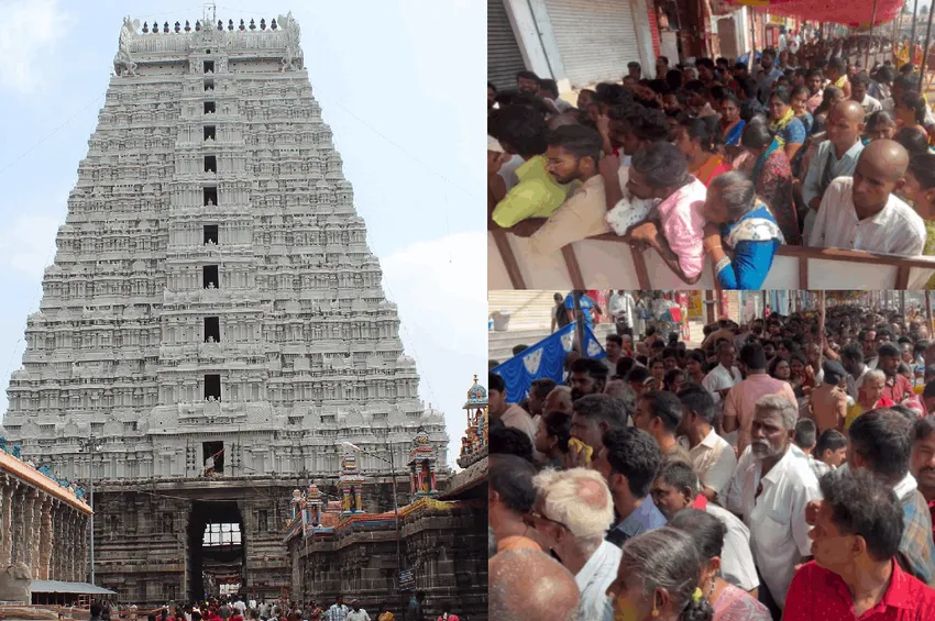 சித்ரா பௌர்ணமி: 5 மணி நேரம் காத்திருந்து அண்ணாமலையார் கோயிலில் பக்தர்கள் சாமி தரிசனம்!