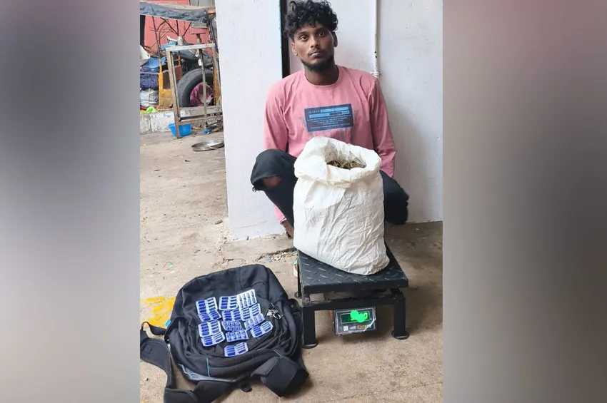   டாட்டூ போட வருபவர்களிடம் கஞ்சா விற்பனை...இளைஞரை தட்டித்தூக்கிய போலீஸ் 
