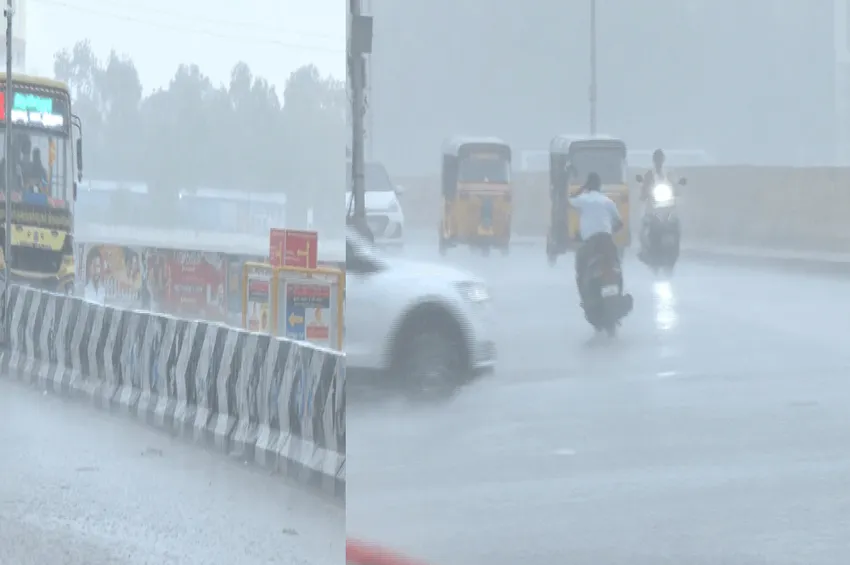 மதுரையில் கனமழை.. சாலையில் பெருக்கெடுத்து ஓடும் தண்ணீரால் வாகன ஓட்டிகள் அச்சம்!